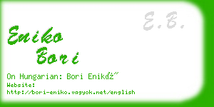 eniko bori business card